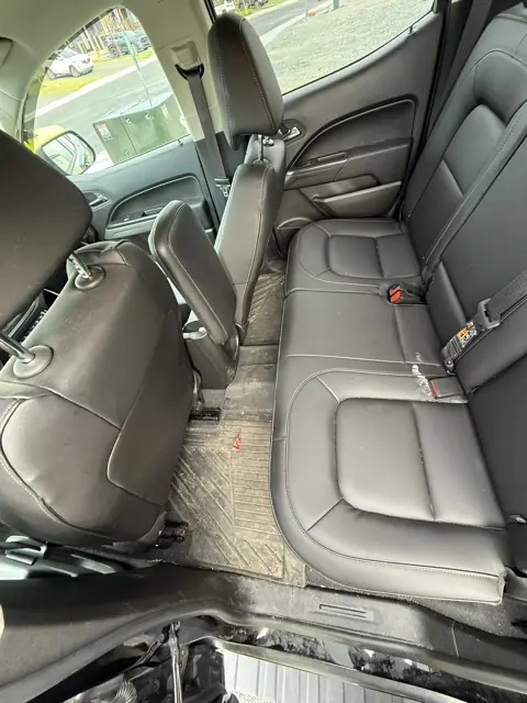 Pickup truck, black leather interior