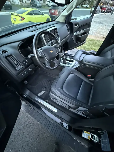 Pickup truck, black leather interior